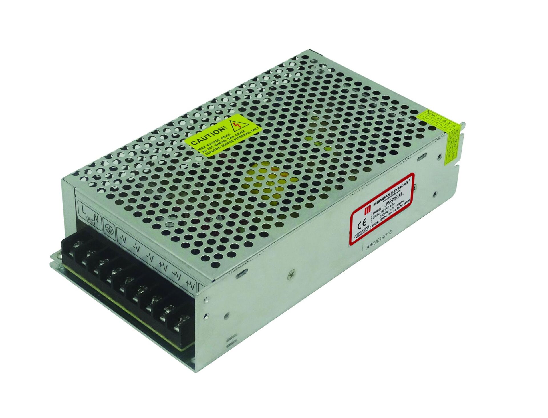 MT-200-18 18Volt 11 Amper SMPS Metal Kasa Adaptör/MS-200-18