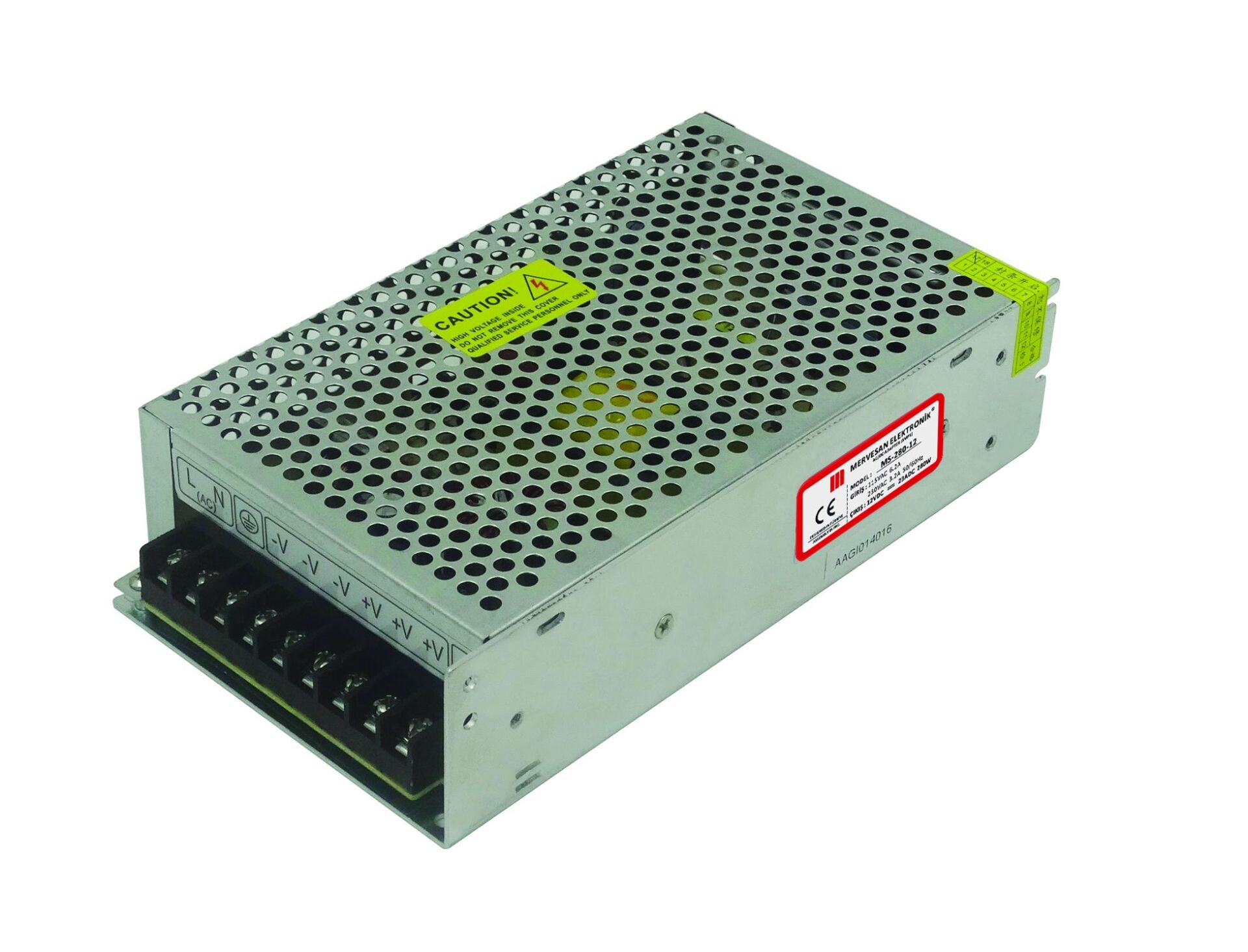 MT-280-12 12 Volt 23.4 Amper SMPS Metal Kasa Adaptör/MS-280-12