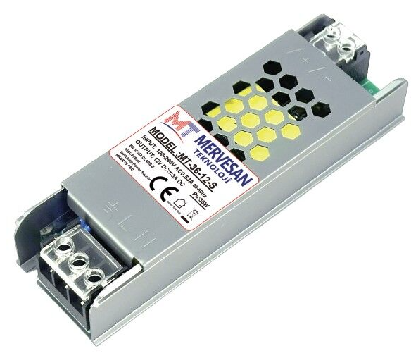 MT-36-12-S Metal Kasa İç Mekan AC-DC Adaptör/MS-36-12-S