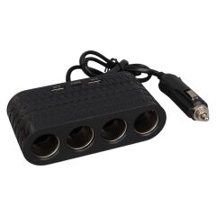 Olesson 1654 12-24V Çift USB - TYPE-C 120W 80cm Kablolu 4'LÜ Araç Çakmak Çoklayıcı