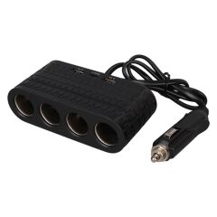 Olesson 1654 12-24V Çift USB - TYPE-C 120W 80cm Kablolu 4'LÜ Araç Çakmak Çoklayıcı