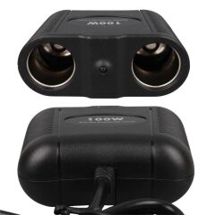 Olesson 1642 12-24V 100W 70cm Kablolu 2'li Araç Çakmak Çoklayıcı