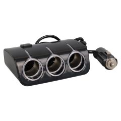 Olesson 1506 12-24V Çift USB Girişli 120W 80 CM Kablolu 3'LÜ Araç Çakmak Çoklayıcı