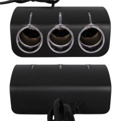 Olesson 1528 12-24V Tek USB Girişli 120W 80cm Kablolu 3'LÜ Araç Çakmak Çoklayıcı
