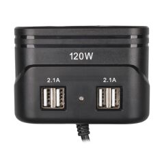 Olesson 1678 12-24V 4 USB Girişli 120W 80cm Kablolu 3'lü Araç Çakmak Çoklayıcı