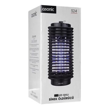 Asonic S24 4 Watt Siyah Led Işıklı Sinek Öldürücü