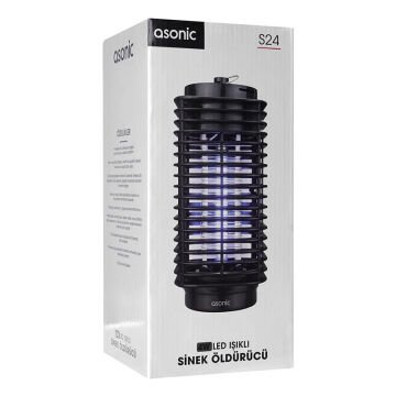 Asonic S24 4 Watt Siyah Led Işıklı Sinek Öldürücü