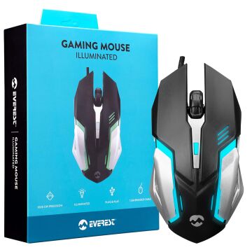 Everest SM-G72 Işıklı USB Kablolu Optik Oyuncu (Gaming) Mouse