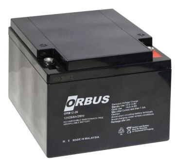 Orbus ORB12-26 12V 26A Kuru Akü (176 X 166 X 125Mm) (8Kg)