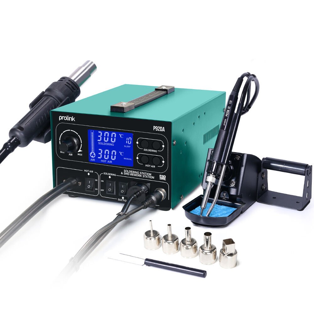 Prolink P-92 DA Lcd Ekranlı Duman Emici Fanlı Sıcak Hava ve Havya