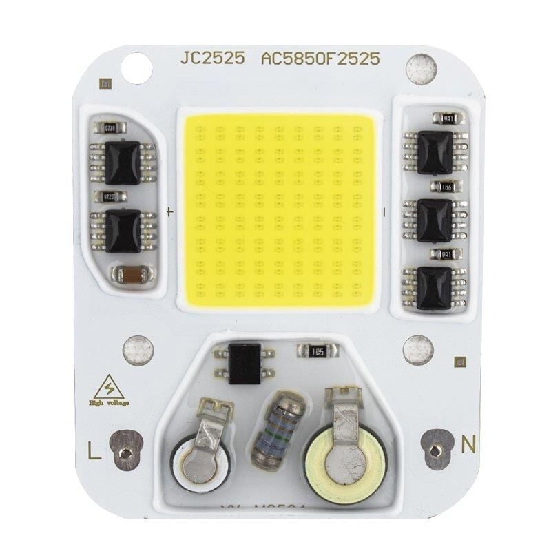 PowerMaster PM-19479 Projektör 50 Watt Beyaz Led 4060 AC220V 60x40mm (10 Adet)