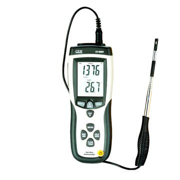 CEM DT-8880 Teleskobik Problu Kızgın Tel Hava Hızı, Debisi ve Sıcaklık Ölçer