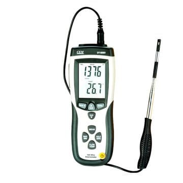 CEM DT-8880 Teleskobik Problu Kızgın Tel Hava Hızı, Debisi ve Sıcaklık Ölçer