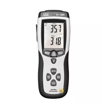 CEM DT-8880 Teleskobik Problu Kızgın Tel Hava Hızı, Debisi ve Sıcaklık Ölçer
