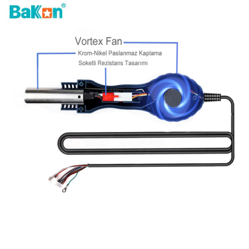 Bakon SBK858D Sıcak Hava Havya İstasyonu