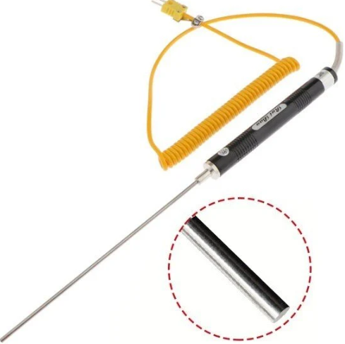 NR 81530B K Tipi Düz Uçlu Sıcaklık Ölçer Prob -50°C +500°C