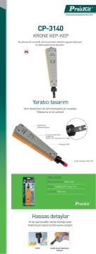 Proskit Cp-3140 Patch Panel Çakma Pensesi