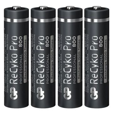GP ReCyko Pro 800 mAh Ni-Mh 1.2 Volt AAA İnce Kalem Şarjlı Pil 4lü Paket