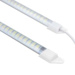 Powermaster 220V-12W Anahtarlı 80-90 Lümen 72 Led 60 Cm Şeffaf Kasa Seyyar Çubuk Led PWR-6930