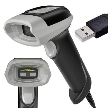 Tiwox VS-331 USB 1D CCD El Tipi USB Kablolu Barkod Okuyucu