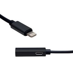 PowerMaster PM-3770 2in1 Lightning Girişli Şarj Ve Kulaklık Çevirici Kablo