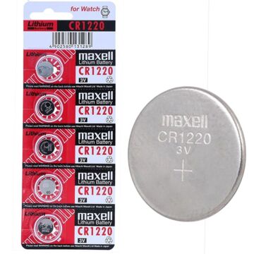 Maxell CR1220 3 Volt Lityum 5'li Düğme Pil