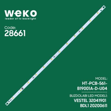 Weko BDL1 Vestel Uyumlu Buzdolabı İç Aydınlatma LED Kartı 12 Çipli Yüksek Verimli