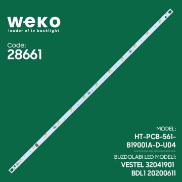 Weko BDL1 Vestel Uyumlu Buzdolabı İç Aydınlatma LED Kartı 12 Çipli Yüksek Verimli