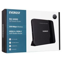 Everest SG-V400 2.4Ghz 300 Mbps Kablosuz Vdsl - Adsl2+ Voip Modem Router
