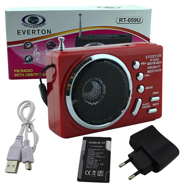 EVERTON RT-059U USB Lİ RADYO * MÜZİK KUTUSU USB/SD/FM/SW