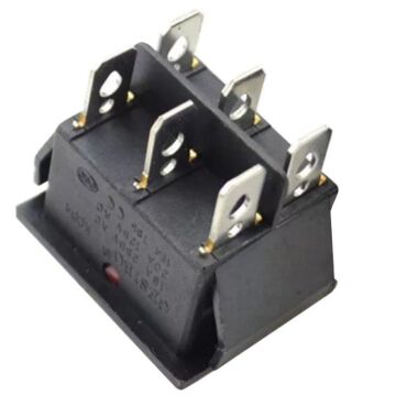 TEKLİ SOBA ANAHTARI GENİŞ IŞIKLI 6 PİN ON-OFF IC-105 (10 ADET)