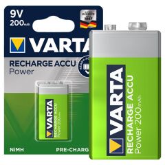 Varta 9 Volt 200 mA Şarjlı Pil
