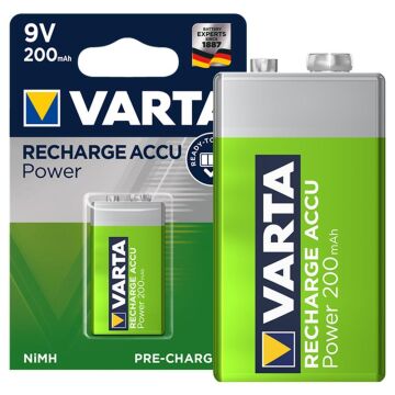 Varta 9 Volt 200 mA Şarjlı Pil