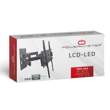 Powermaster PWR-H44 39''-55'' Çift Kollu Kilitli Hareketli Duvar Askı Aparatı