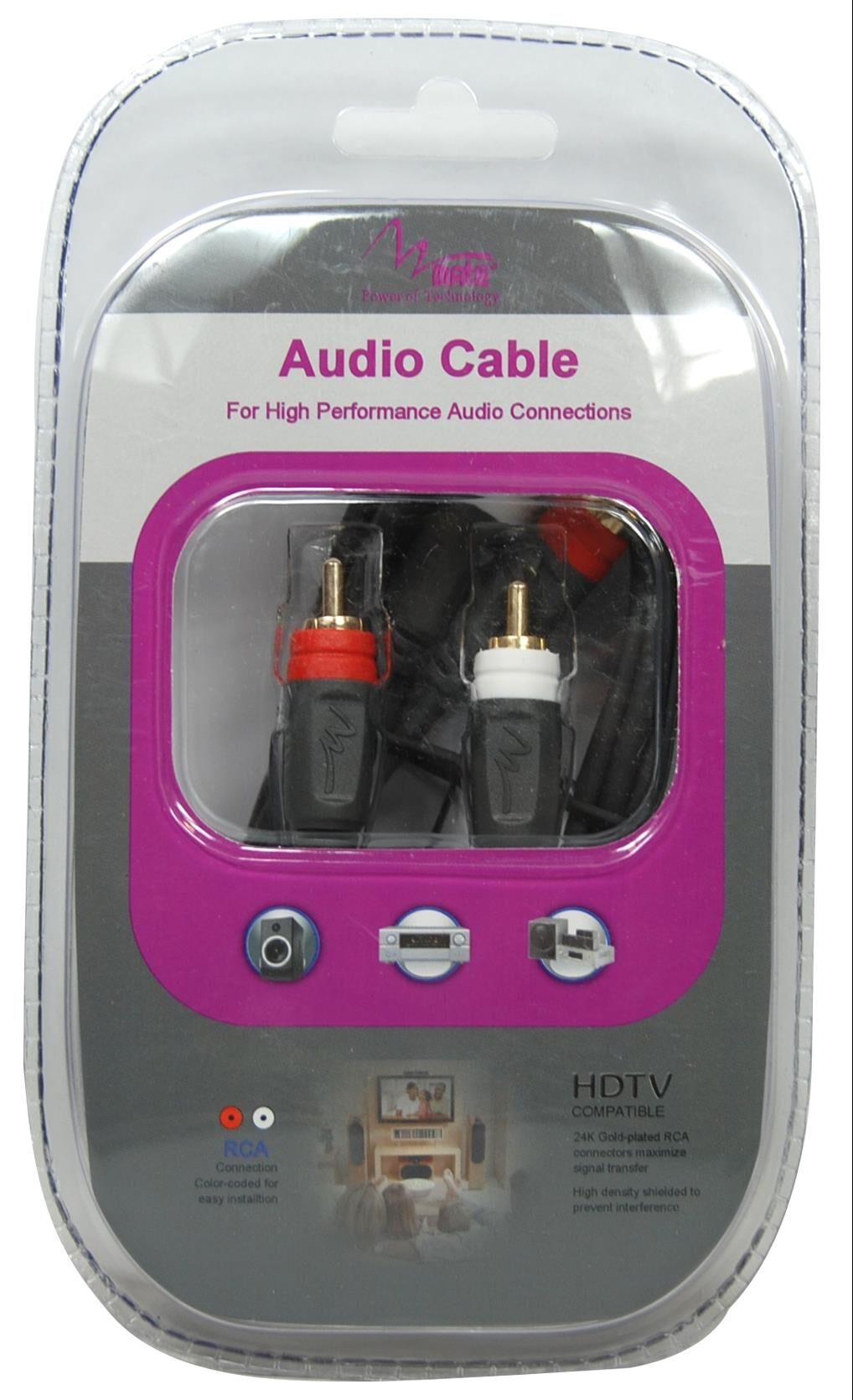Ses Kablosu 2Rca 2Rca 3Mt Kaliteli