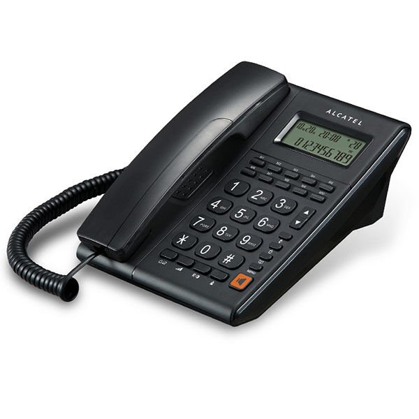 ALCATEL T-37 MASAÜSTÜ KABLOLU EKRANLI TELEFON  (SİYAH)