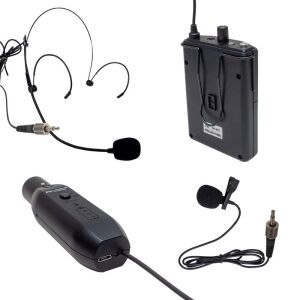 Magicvoice Mv-19600 UHF Kablosuz Enstrüman Uyumlu İkili Mikrofon Set