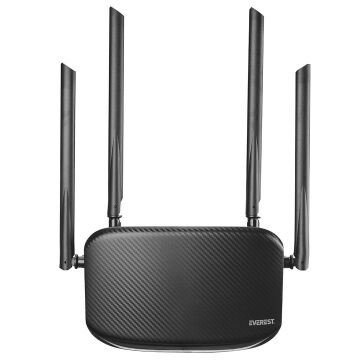 Everest EWR-AC5-V3 AC1200Mbps Dual Band Wi-Fi 2.4G/5G 6dBi Anten Kablosuz Router