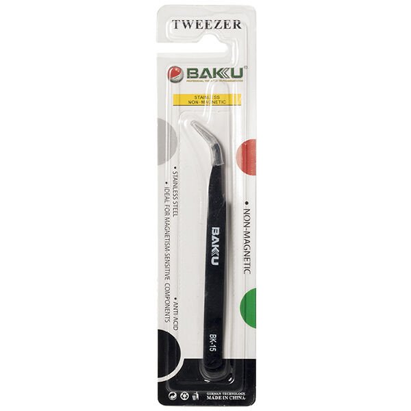 Baku BK-15ESD Eğri Uç Cımbız