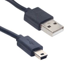 USB A / MİNİ USB 5PİN 30 CM V3 USB KABLO SİYAH (10'LU PAKET)