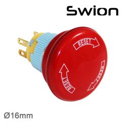 SWION 16MM ACİL STOP BAS-ÇEVİR KAFA 33MM 2NC BUTON
