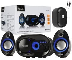 MIKADO MD-209BT 2+1 SİYAH USB+TF+FM DESTEKLİ MULTİMEDİA BLUETOOTH SPEAKER