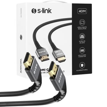 SLX-HD4K40 19+1 40 METRE V2.0 4K 30HZ METAL HDMI KABLO