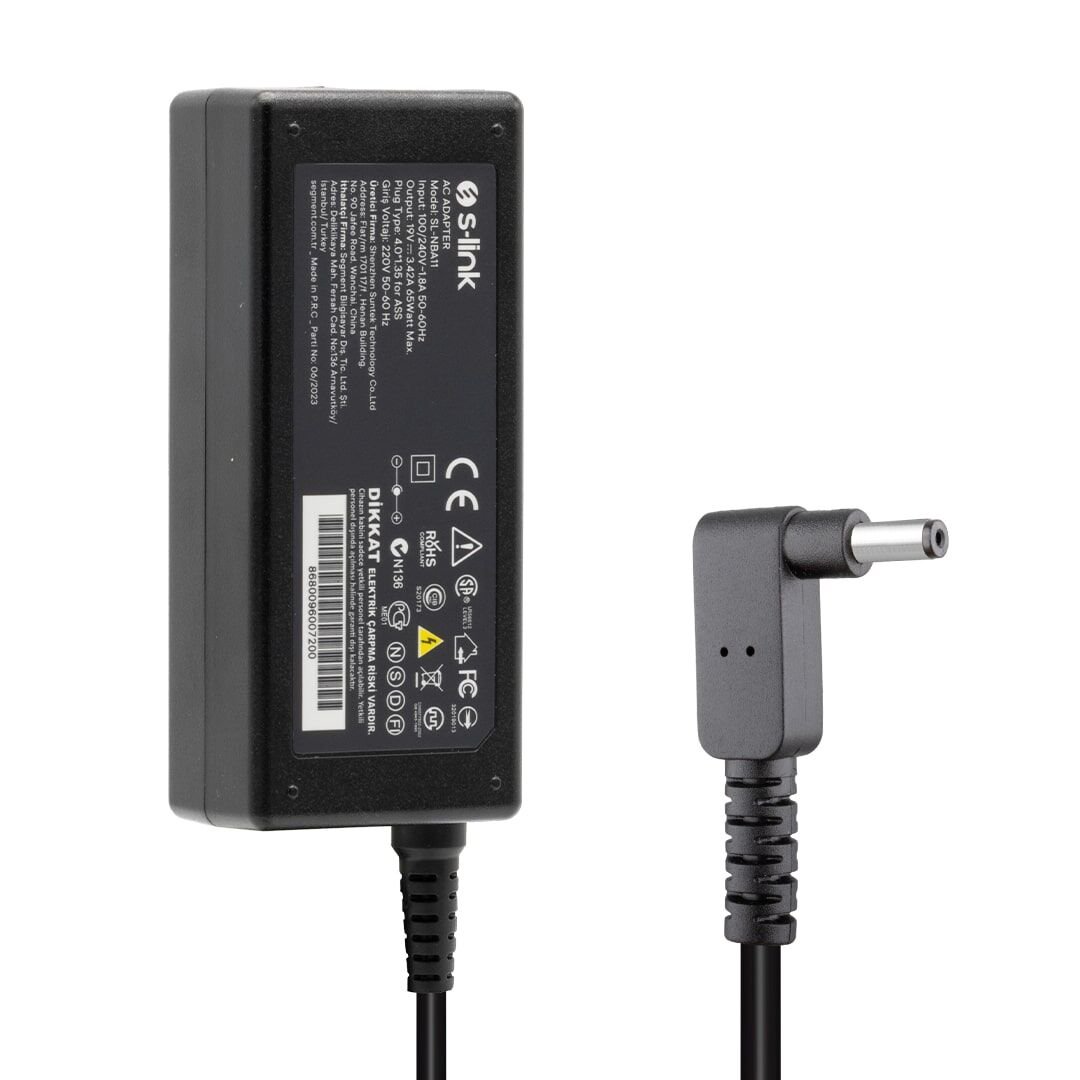 SL-NBA11 19 VOLT 3.42 AMPER 65 WATT 4.0X1.35MM UÇLU ASUS ULTRABOOK ADAPTÖR