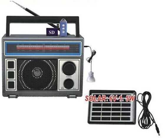 KAMAL KM-1367 USB/SD/FM DESTEKLİ SOLARLI MP3 ÇALAR RADYO