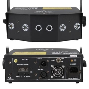 Layu TF02RGB RGB Beam + RGB Twinkling Lazer DMX-AUTO-SOUND-MASTER/SLAVER