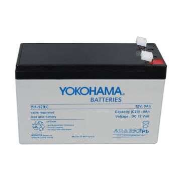 Yokohama YH-129.0 12 Volt - 9 Amper Akü (150x65x90 mm)