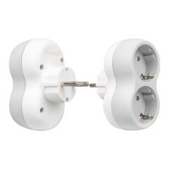 VEA VE-2211-3SGW A CLASS 2Lİ DİKEY ÇOKLU PRİZ (MADE IN MALAYSIA)