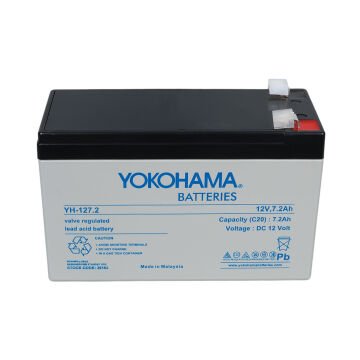 Yokohama YH-127.2 12 Volt - 7.2 Amper UPS'ler İçin Akü (150x65x90 mm)