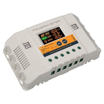 Powermaster PM-60A 12V-24V-36V-48V 60 Amper 4 USB'li Dijital Otomatik Solar Şarj Regülatörü